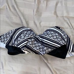 strapless baithing suit top